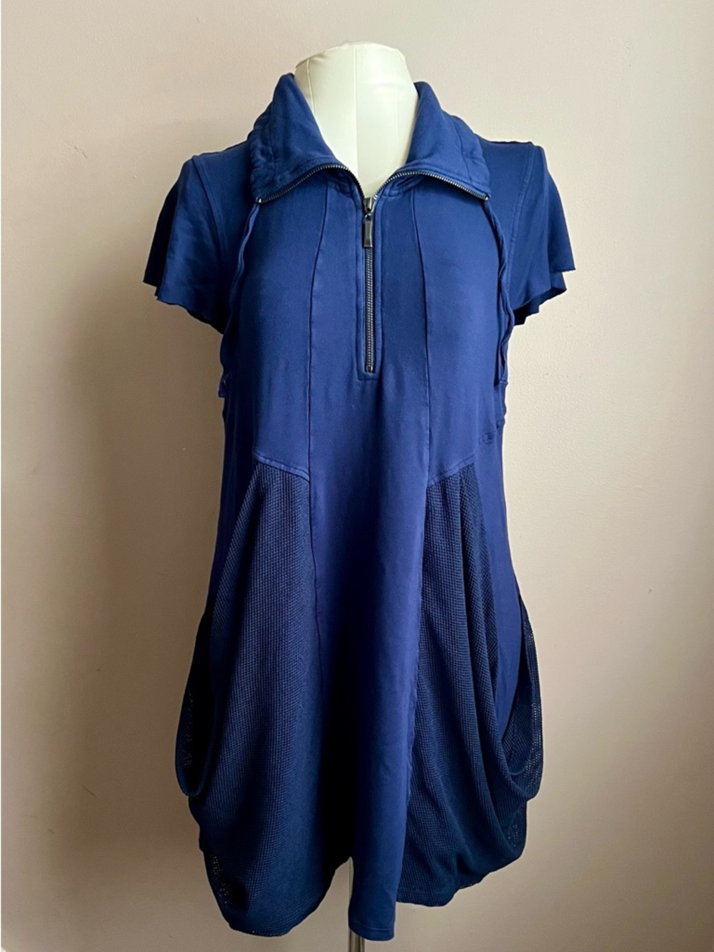 Philosophy Zip-Neck Short Sleeve Women's Dress